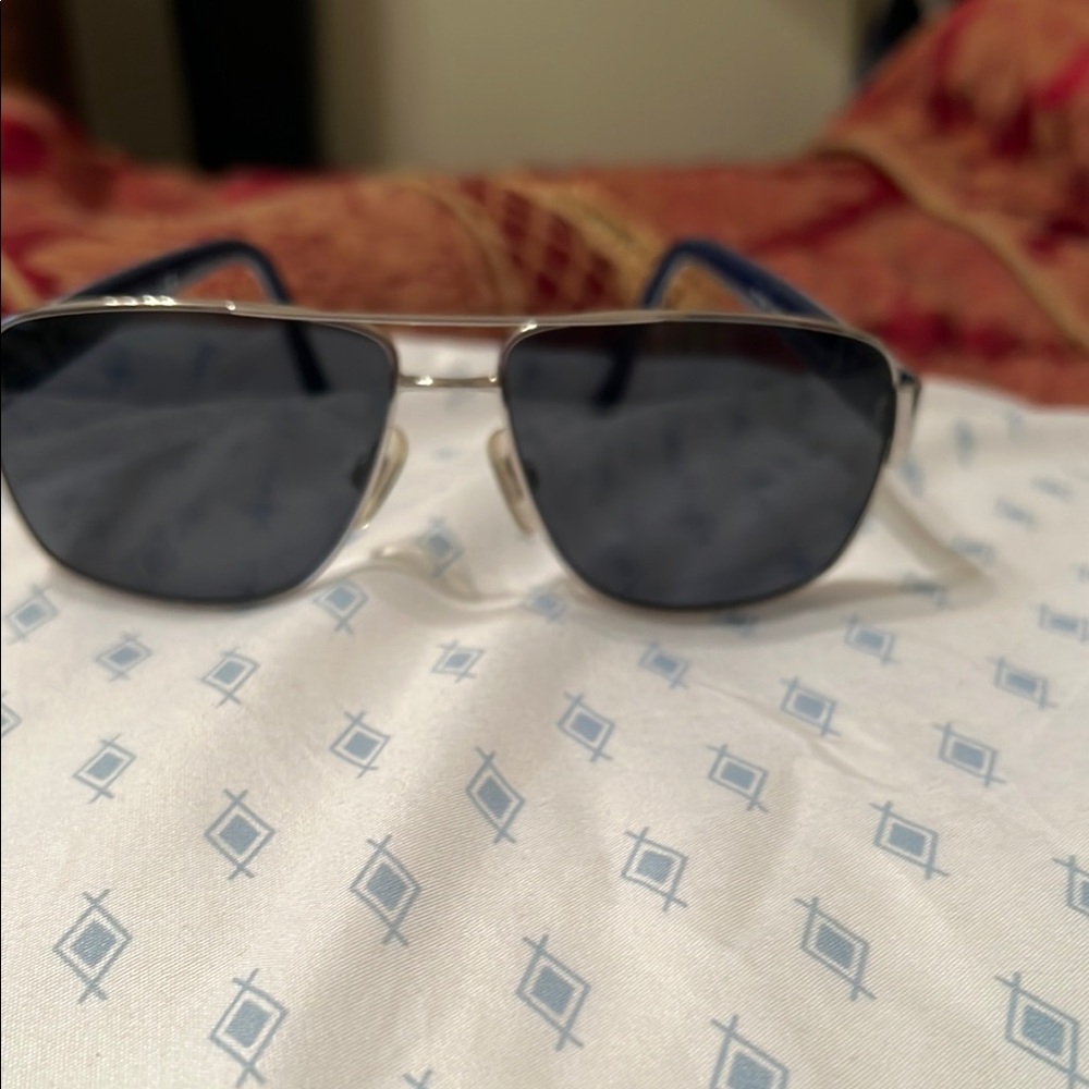 Ralph Lauren Silver and Blue Sunglasses